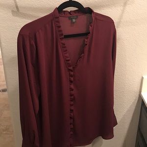 Burgundy blouse